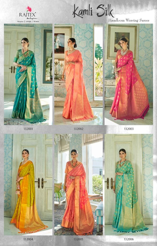 Rajtex Kamli Silk Latest Designer Collection Fancy Wedding Wear Heavy Silk Sarees